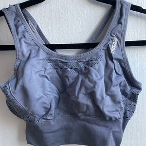 Blue Gray Gymshark sports bra